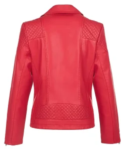 womens-quilted-red-faux-leather-biker-jacket