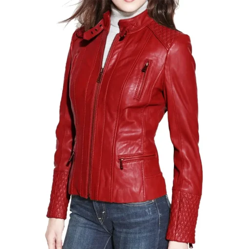 womens-red-faux-leather-slim-fit-biker-jacket