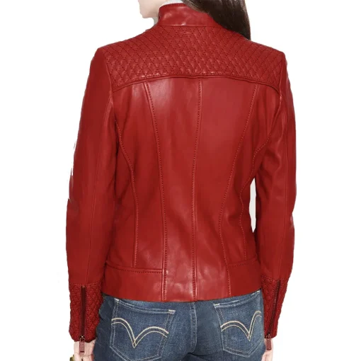 womens-red-faux-leather-slim-fit-biker-jacket