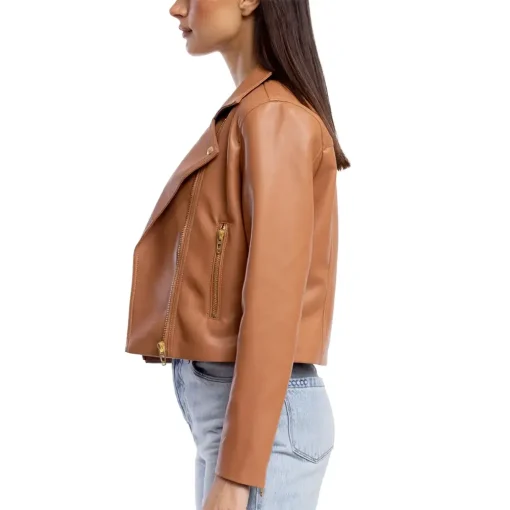 womens-regular-fit-brown-faux-leather-biker-jacket