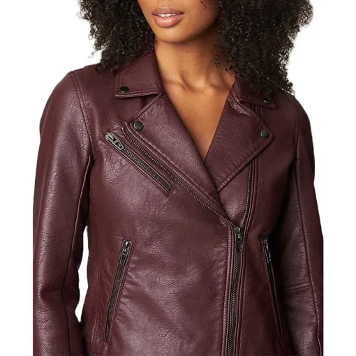 womens-semi-fitted-dark-burgundy-faux-leather-jacket