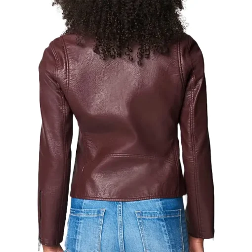 womens-semi-fitted-dark-burgundy-faux-leather-jacket