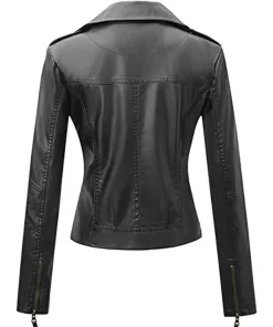 womens-slim-fit-black-faux-leather-moto-biker-jacket