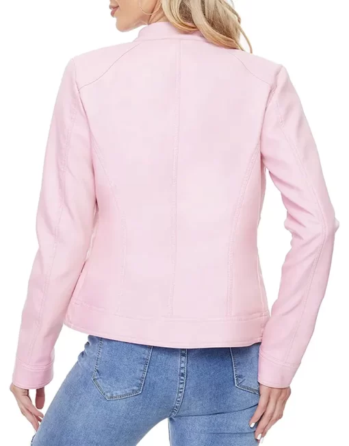 womens-snap-button-collar-light-pink-faux-leather-jacket