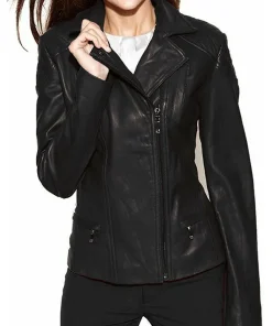 womens-stylish-black-faux-leather-moto-biker-jacket