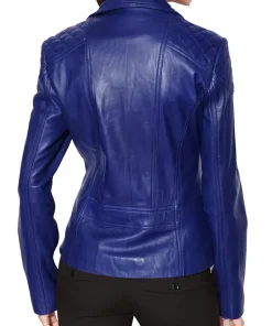 womens-stylish-blue-faux-leather-moto-biker-jacket