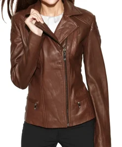 womens-stylish-brown-faux-leather-moto-biker-jacket