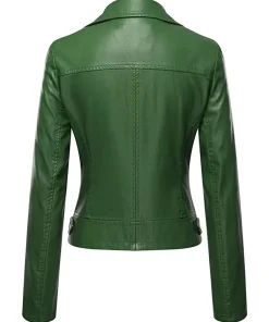 womens-stylish-green-faux-leather-moto-jacket