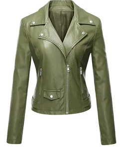 womens-stylish-pea-green-faux-leather-moto-jacket