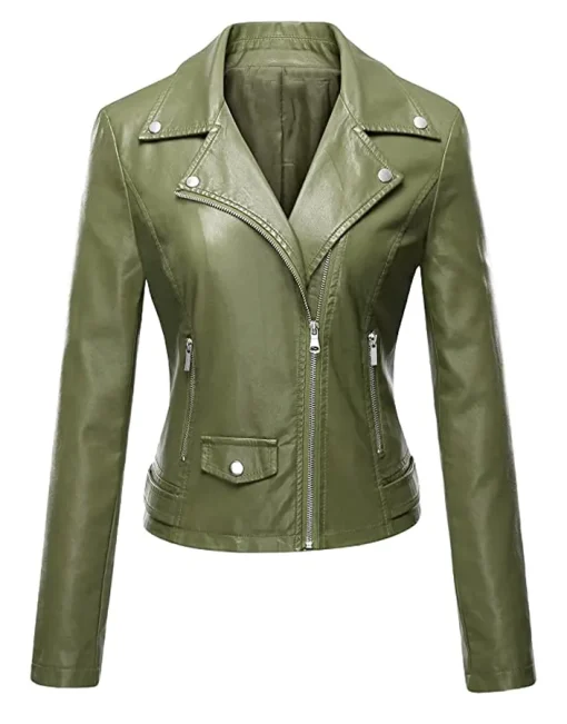 womens-stylish-pea-green-faux-leather-moto-jacket