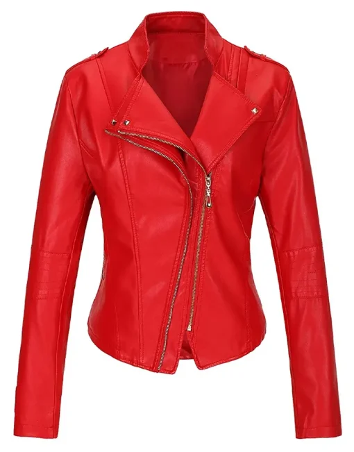 womens-stylish-red-faux-leather-moto-jacket