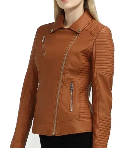 womens-trendy-brown-faux-leather-moto-jacket