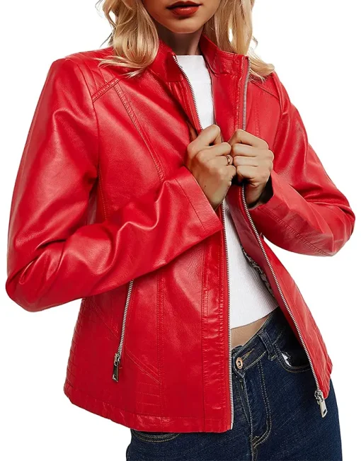 womens-trendy-red-faux-leather-moto-jacket