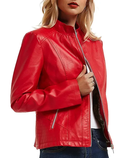 womens-trendy-red-faux-leather-moto-jacket