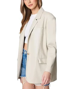 womens-white-faux-leather-blazer