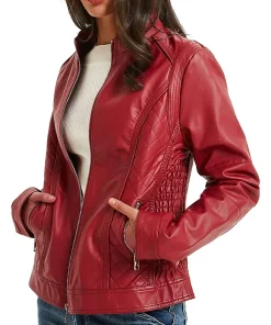 womens-zip-up-red-faux-leather-moto-jacket