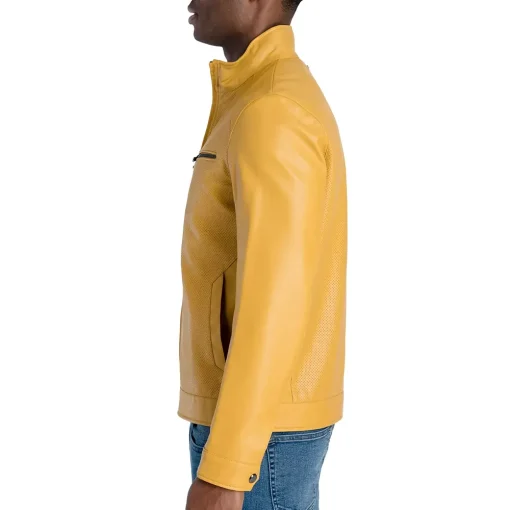 mens-yellow-faux-leather-hipster-jacket