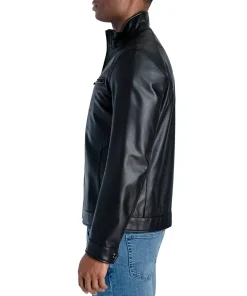 mens-black-faux-leather-hipster-jacket