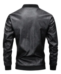 mens-grey-faux-leather-motorcycle-bomber-jacket