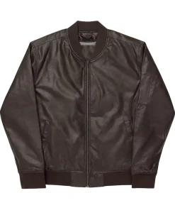 mens-utility-brown-faux-leather-bomber-jacket