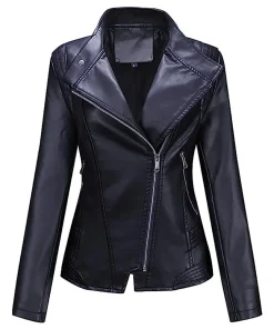 womens-asymmetric-dark-blue-faux-leather-slim-fit-jacket