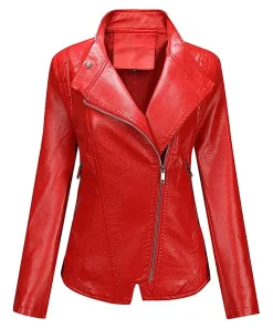 womens-asymmetric-red-faux-leather-slim-fit-jacket