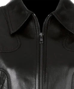 womens-black-faux-leather-sleek-bomber-jacket