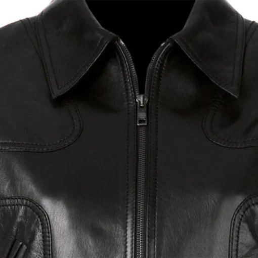 womens-black-faux-leather-sleek-bomber-jacket