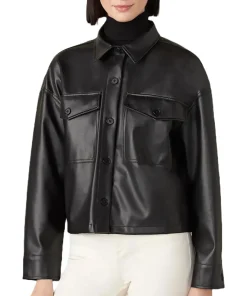 womens-button-up-black-faux-leather-shirt-jacket