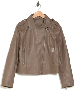 womens-designer-brown-faux-leather-moto-jacket