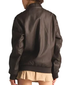 womens-iconic-brown-faux-leather-racer-bomber-jacket