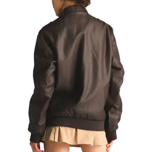 womens-iconic-brown-faux-leather-racer-bomber-jacket