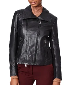 womens-long-collar-black-faux-leather-biker-jacket