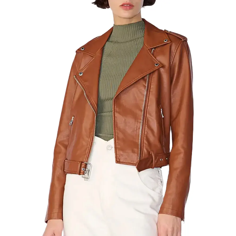 womens-moto-brown-belted-faux-leather-jacket-3 womens-moto-brown-belted-faux-leather-jacket