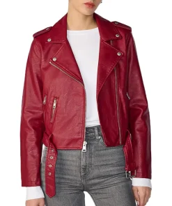 womens-moto-red-belted-faux-leather-jacket