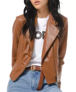 womens-notch-lapel-collar-brown-faux-leather-moto-jacket