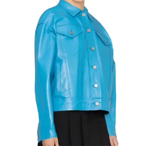 womens-oversized-blue-faux-leather-trucker-jacket