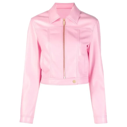 womens-pink-faux-leather-zip-up-jacket