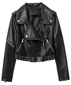 womens-rivet-belt-black-faux-leather-jacket