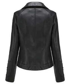 womens-slim-fit-black-faux-leather-zip-up-jacket