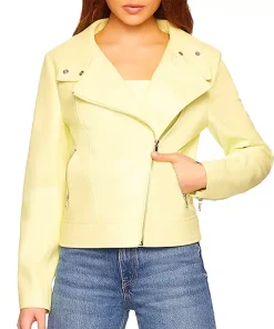 womens-yellow-faux-leather-moto-jacket