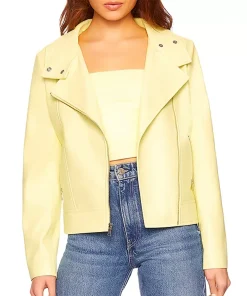 womens-yellow-faux-leather-moto-jacket