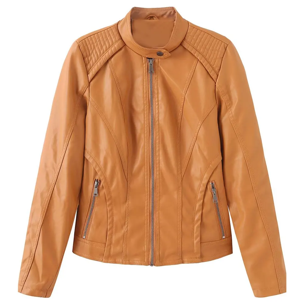 womens-zip-up-orange-faux-leather-biker-jacket-1 womens-zip-up-orange-faux-leather-biker-jacket
