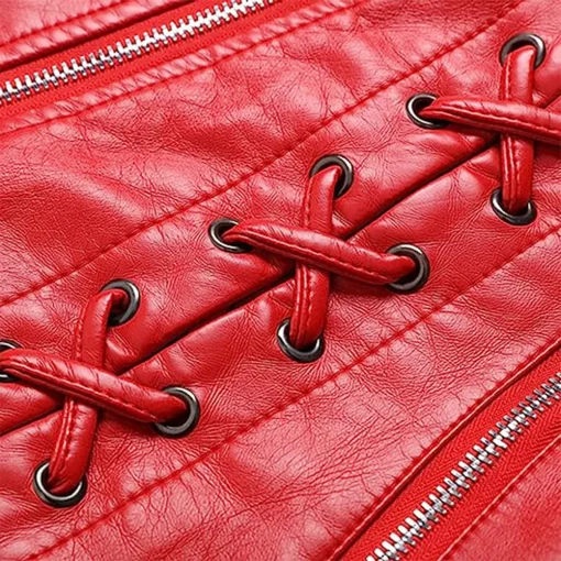 womens-zip-up-red-faux-leather-slim-fit-jacket