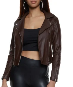 womens-zipper-detail-dark-brown-faux-leather-moto-jacket