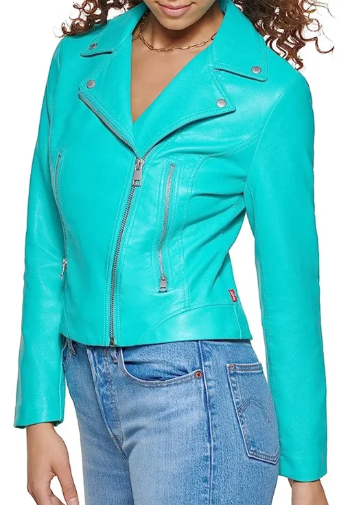 womens-asymmetrical-zipper-turquoise-faux-leather-jacket