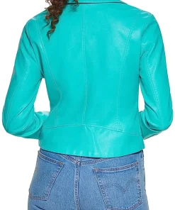 womens-asymmetrical-zipper-turquoise-faux-leather-jacket