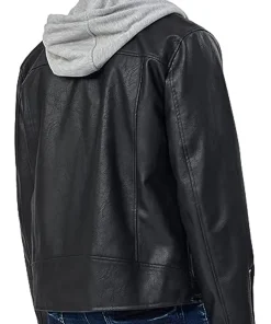 mens-asymmetric-zip-black-faux-leather-hooded-jacket