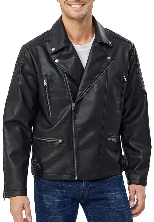 mens-biker-black-faux-leather-vintage-jacket