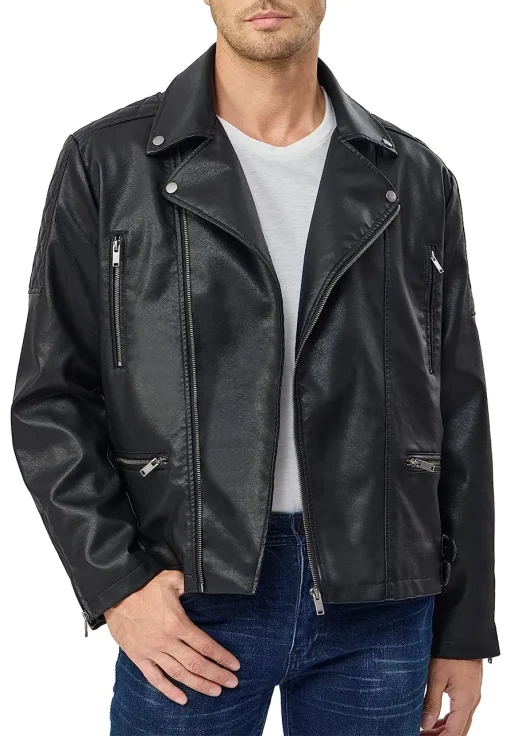 mens-biker-black-faux-leather-vintage-jacket